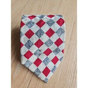 Carlo Ricci 100% Silk Necktie  Checked/diamond Pattern Handmade in Italy‎ Men’s